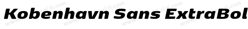 Kobenhavn Sans ExtraBold字体转换